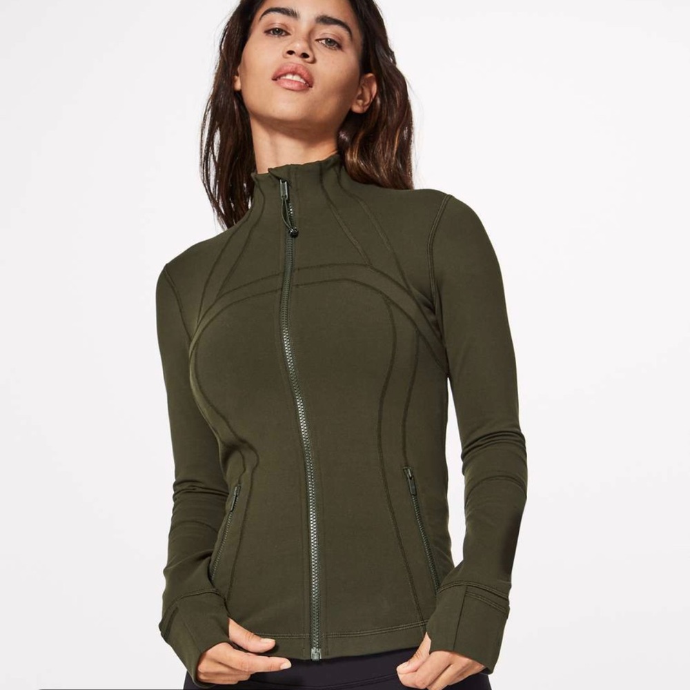 Lululemon define jacket. Olive green. Size 2